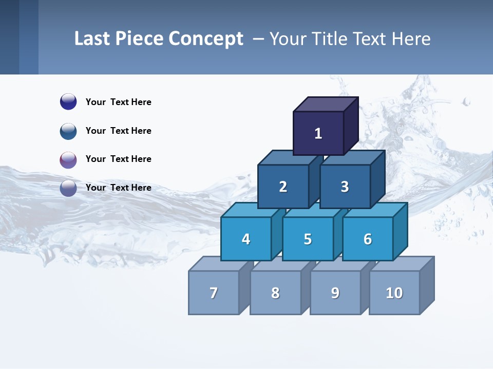 A Blue Water Powerpoint Presentation Is Shown PowerPoint Template