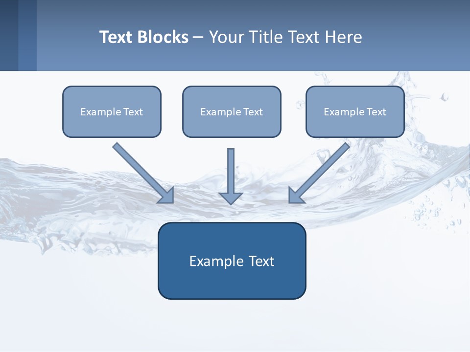 A Blue Water Powerpoint Presentation Is Shown PowerPoint Template