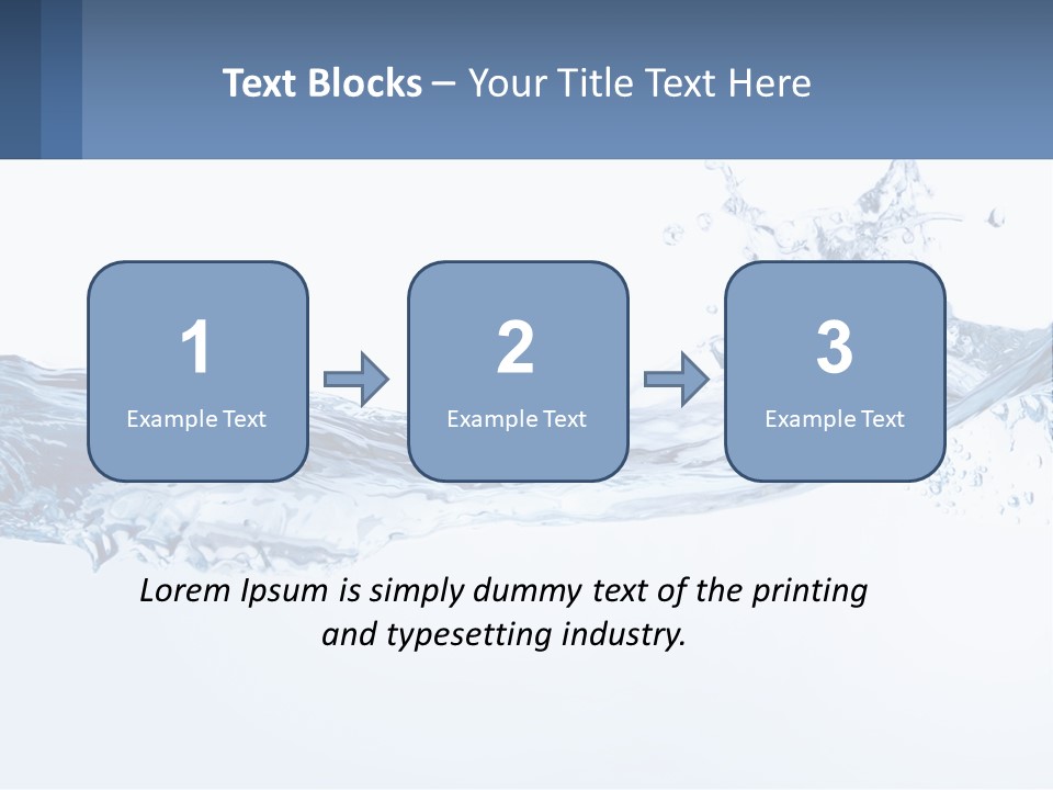 A Blue Water Powerpoint Presentation Is Shown PowerPoint Template