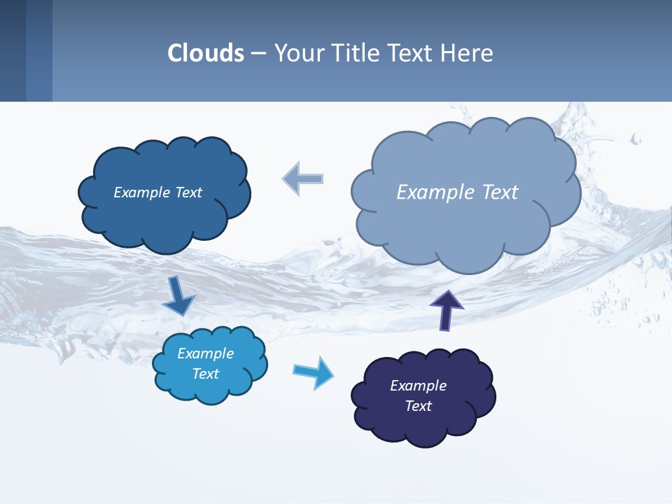 A Blue Water Powerpoint Presentation Is Shown PowerPoint Template