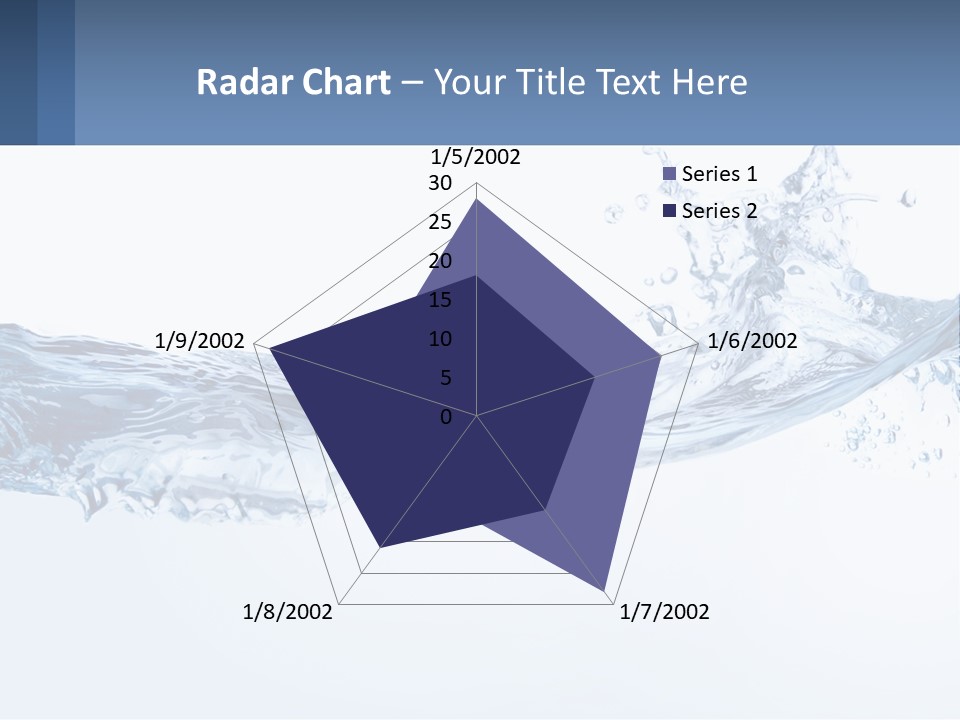 A Blue Water Powerpoint Presentation Is Shown PowerPoint Template
