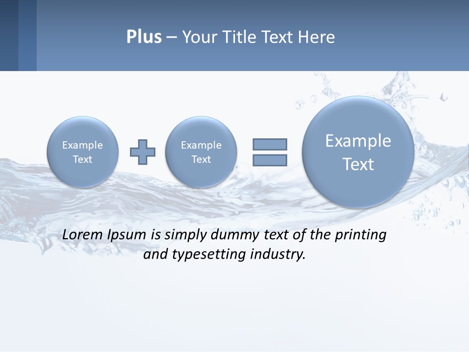 A Blue Water Powerpoint Presentation Is Shown PowerPoint Template