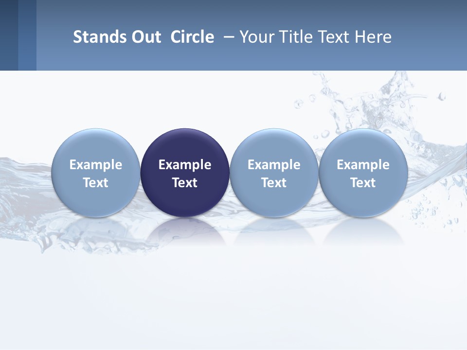 A Blue Water Powerpoint Presentation Is Shown PowerPoint Template