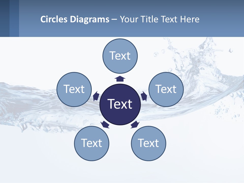 A Blue Water Powerpoint Presentation Is Shown PowerPoint Template