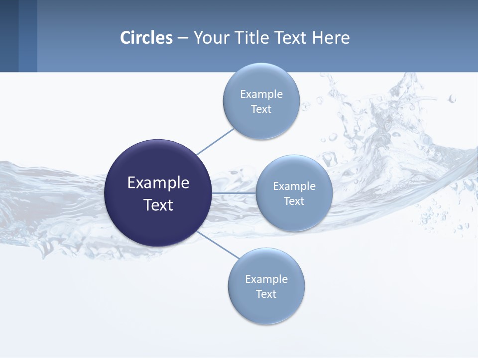 A Blue Water Powerpoint Presentation Is Shown PowerPoint Template
