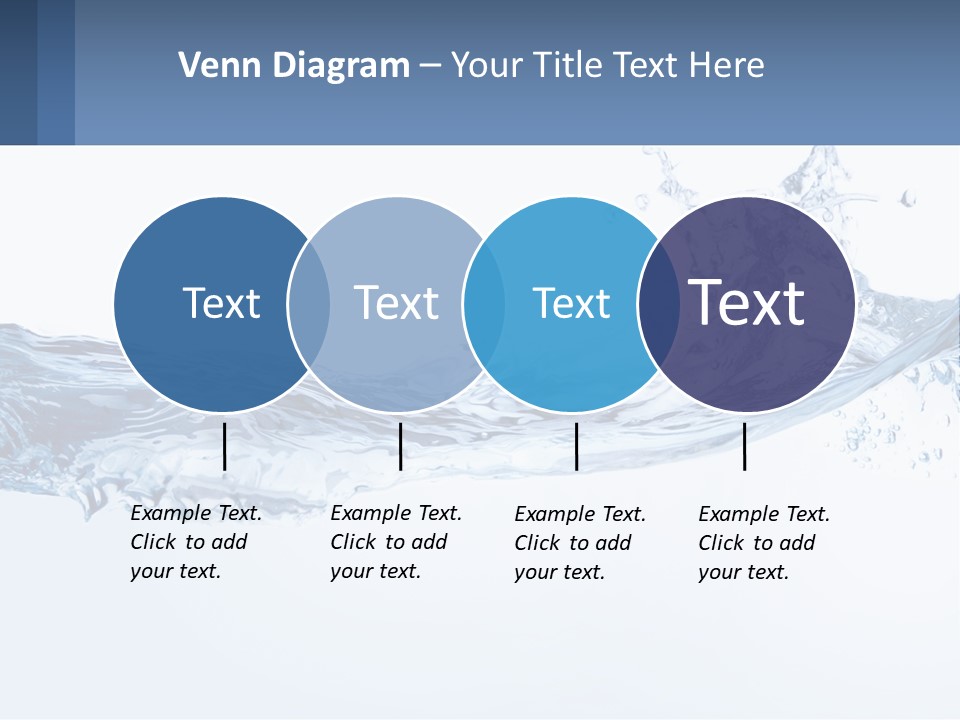 A Blue Water Powerpoint Presentation Is Shown PowerPoint Template