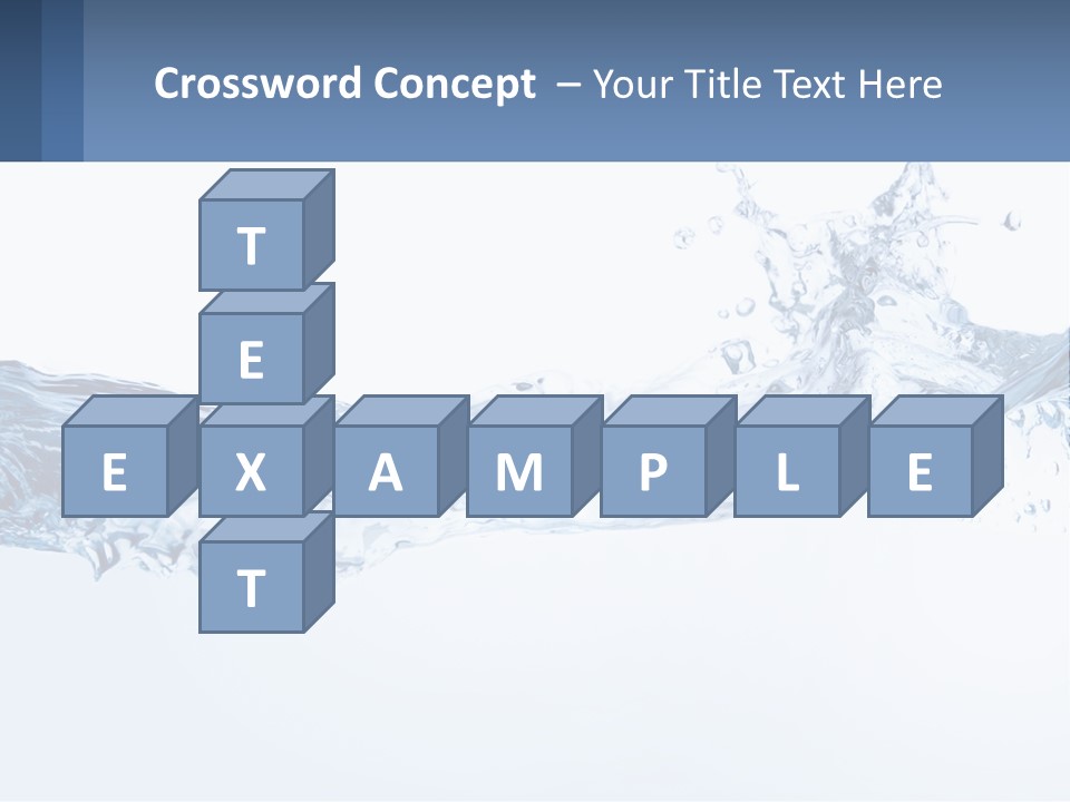 A Blue Water Powerpoint Presentation Is Shown PowerPoint Template