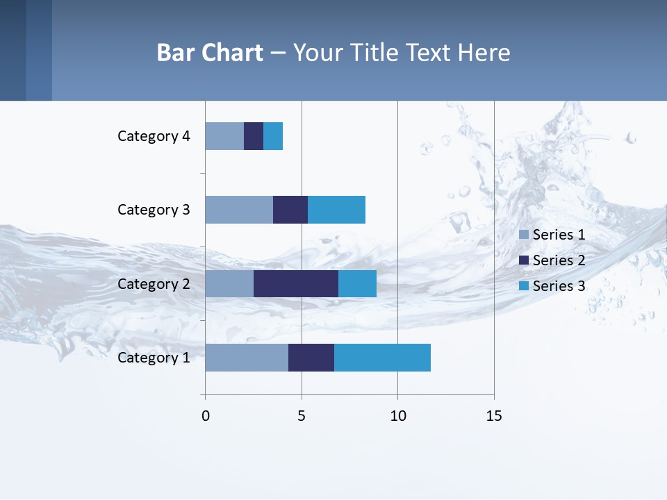 A Blue Water Powerpoint Presentation Is Shown PowerPoint Template