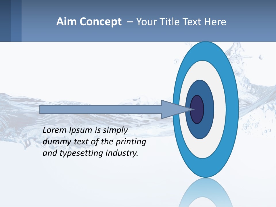 A Blue Water Powerpoint Presentation Is Shown PowerPoint Template