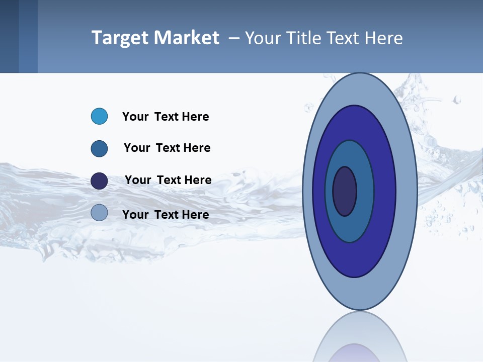 A Blue Water Powerpoint Presentation Is Shown PowerPoint Template