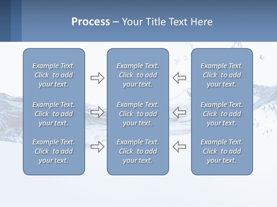 A Blue Water Powerpoint Presentation Is Shown PowerPoint Template