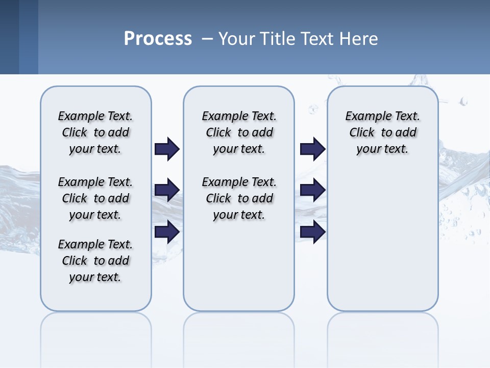 A Blue Water Powerpoint Presentation Is Shown PowerPoint Template