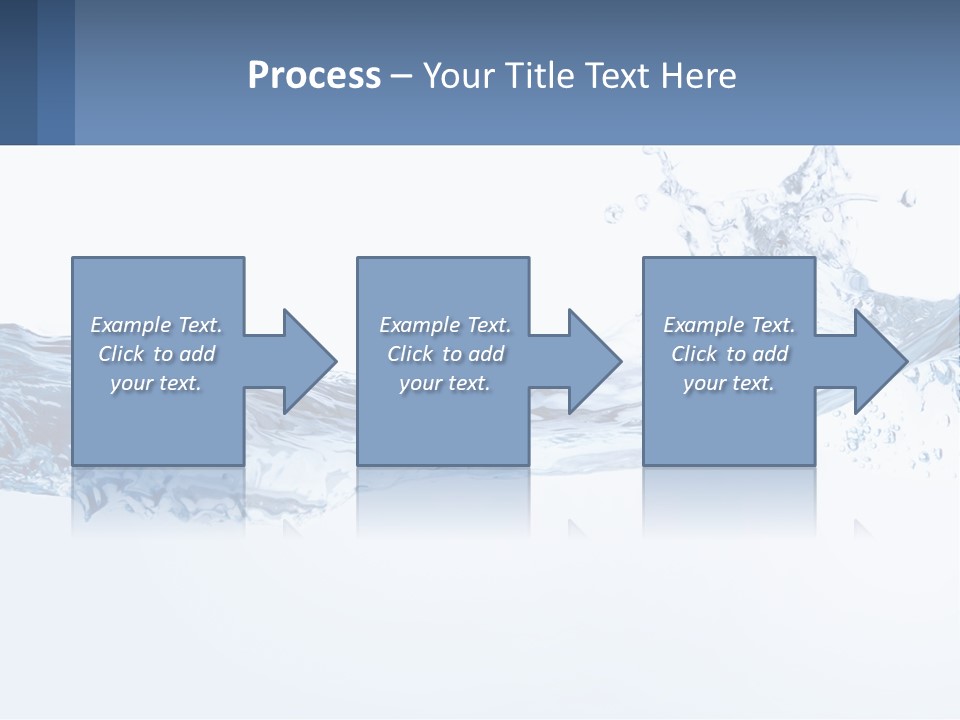 A Blue Water Powerpoint Presentation Is Shown PowerPoint Template