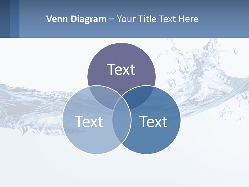 A Blue Water Powerpoint Presentation Is Shown PowerPoint Template