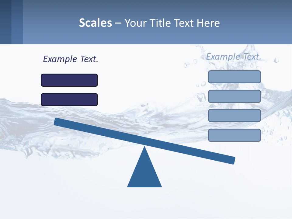 A Blue Water Powerpoint Presentation Is Shown PowerPoint Template