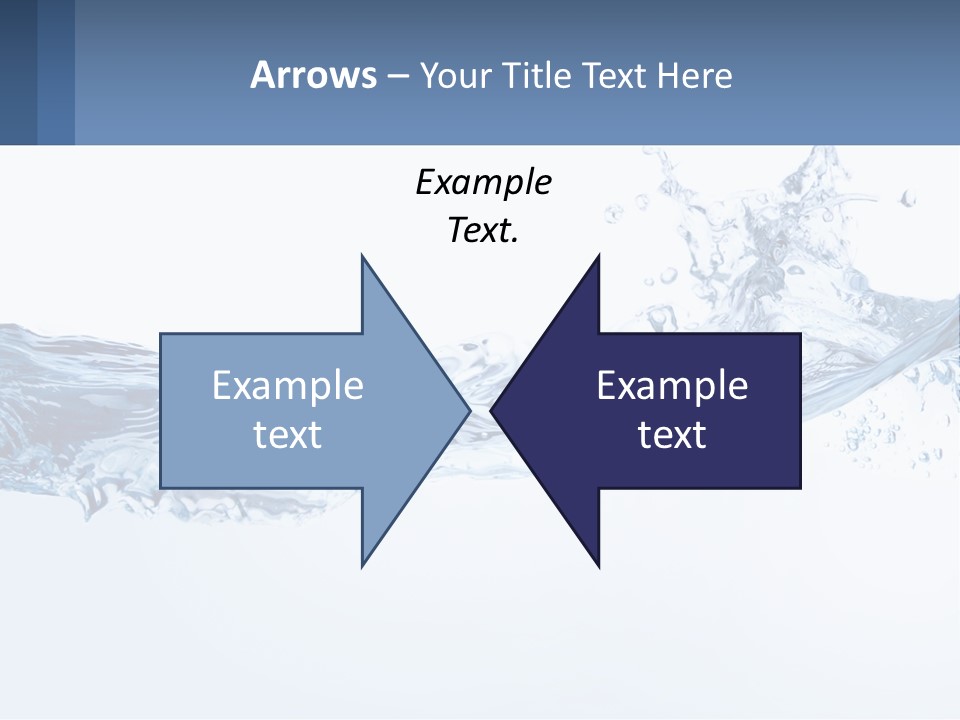 A Blue Water Powerpoint Presentation Is Shown PowerPoint Template