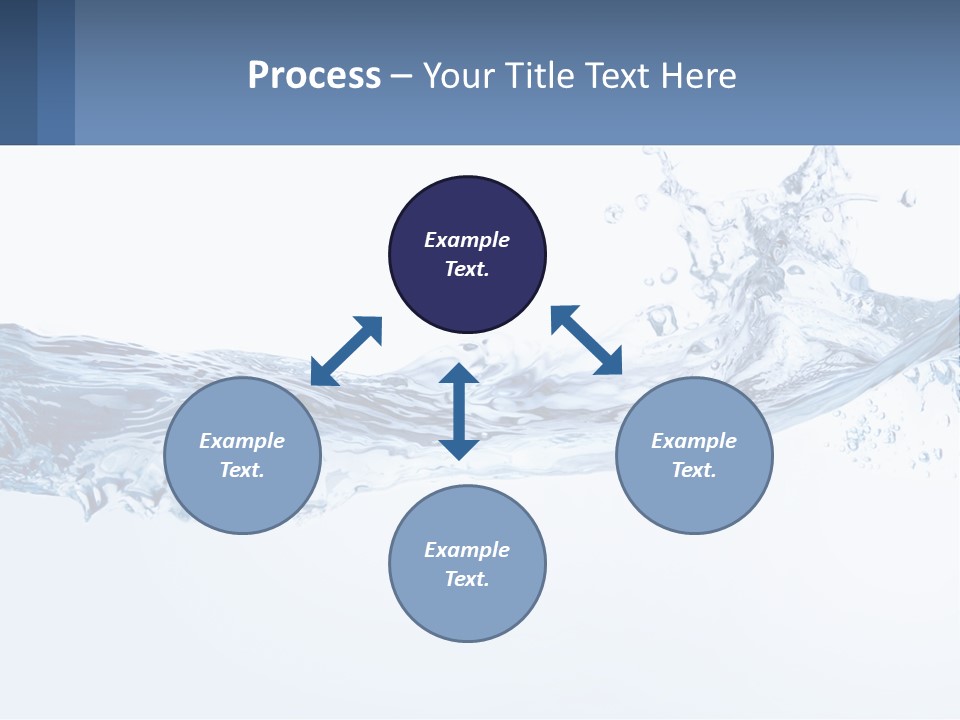 A Blue Water Powerpoint Presentation Is Shown PowerPoint Template