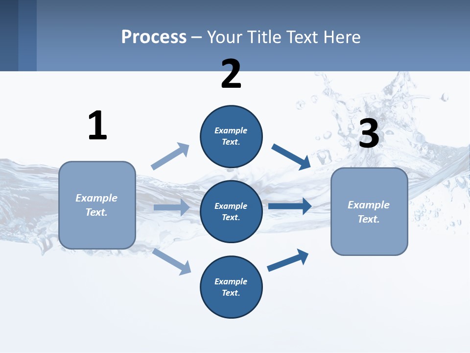 A Blue Water Powerpoint Presentation Is Shown PowerPoint Template