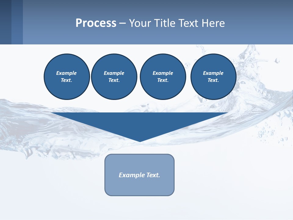A Blue Water Powerpoint Presentation Is Shown PowerPoint Template