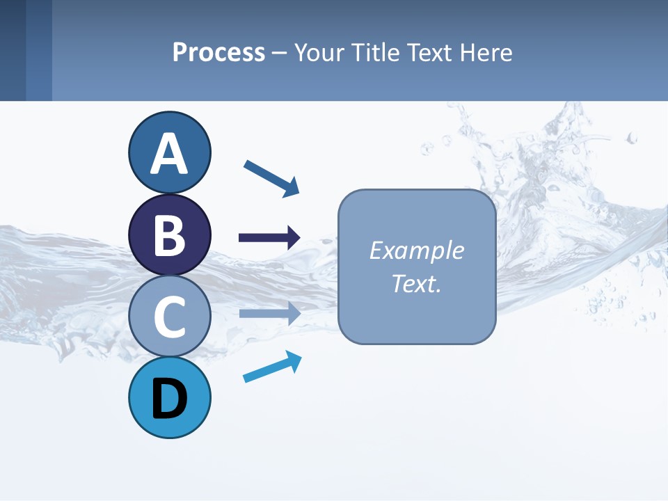 A Blue Water Powerpoint Presentation Is Shown PowerPoint Template