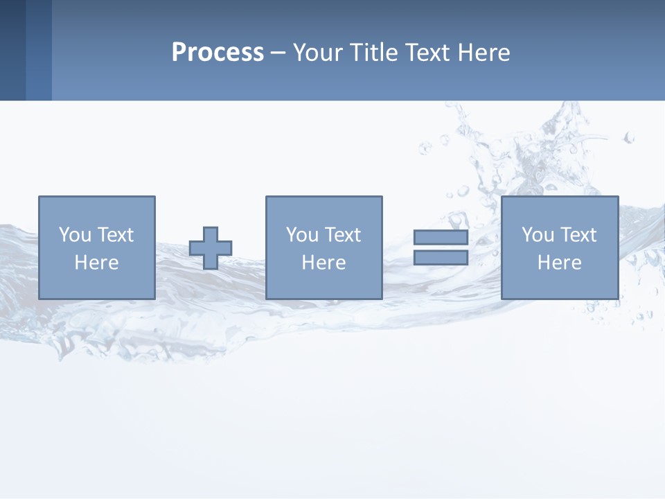 A Blue Water Powerpoint Presentation Is Shown PowerPoint Template