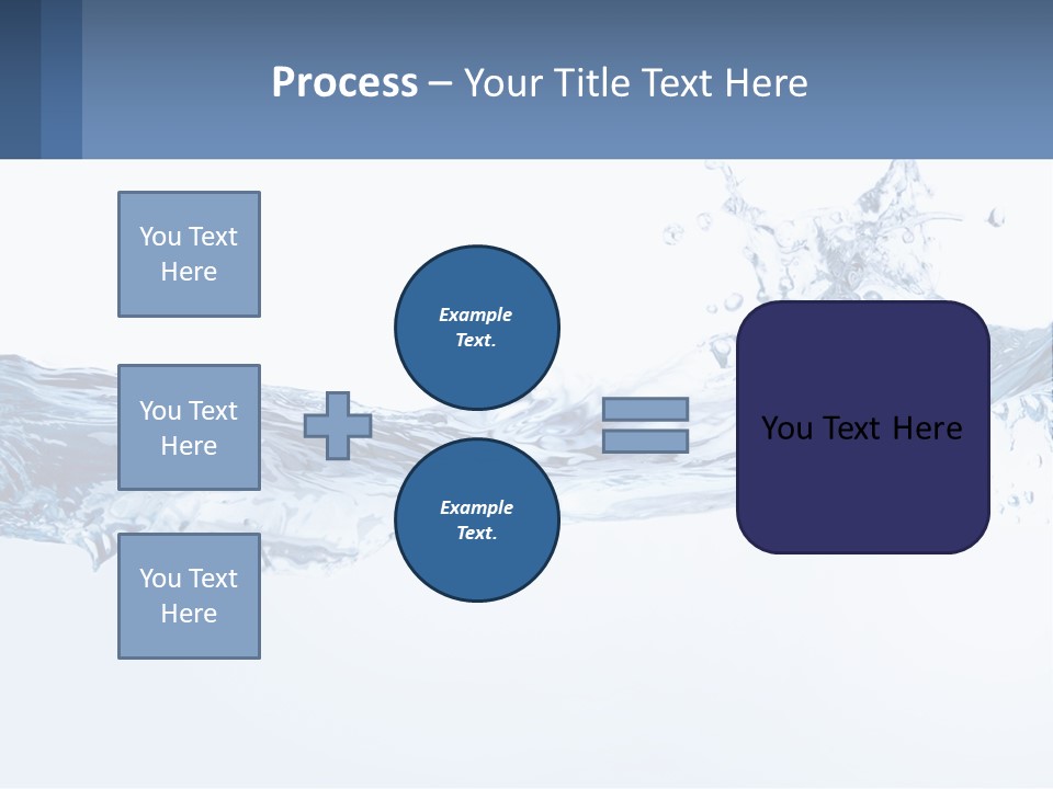 A Blue Water Powerpoint Presentation Is Shown PowerPoint Template