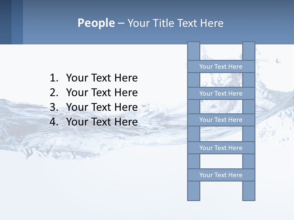 A Blue Water Powerpoint Presentation Is Shown PowerPoint Template