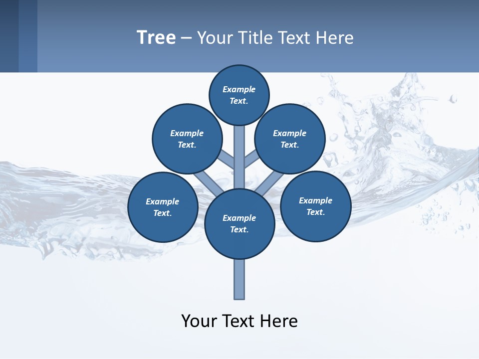 A Blue Water Powerpoint Presentation Is Shown PowerPoint Template