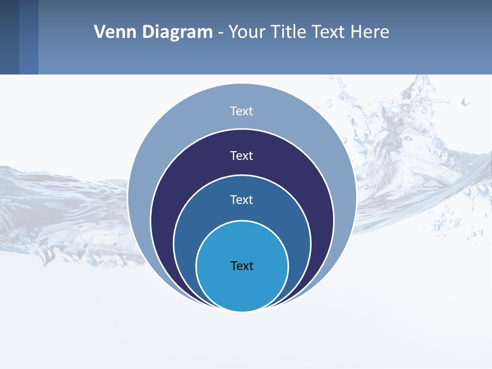 A Blue Water Powerpoint Presentation Is Shown PowerPoint Template