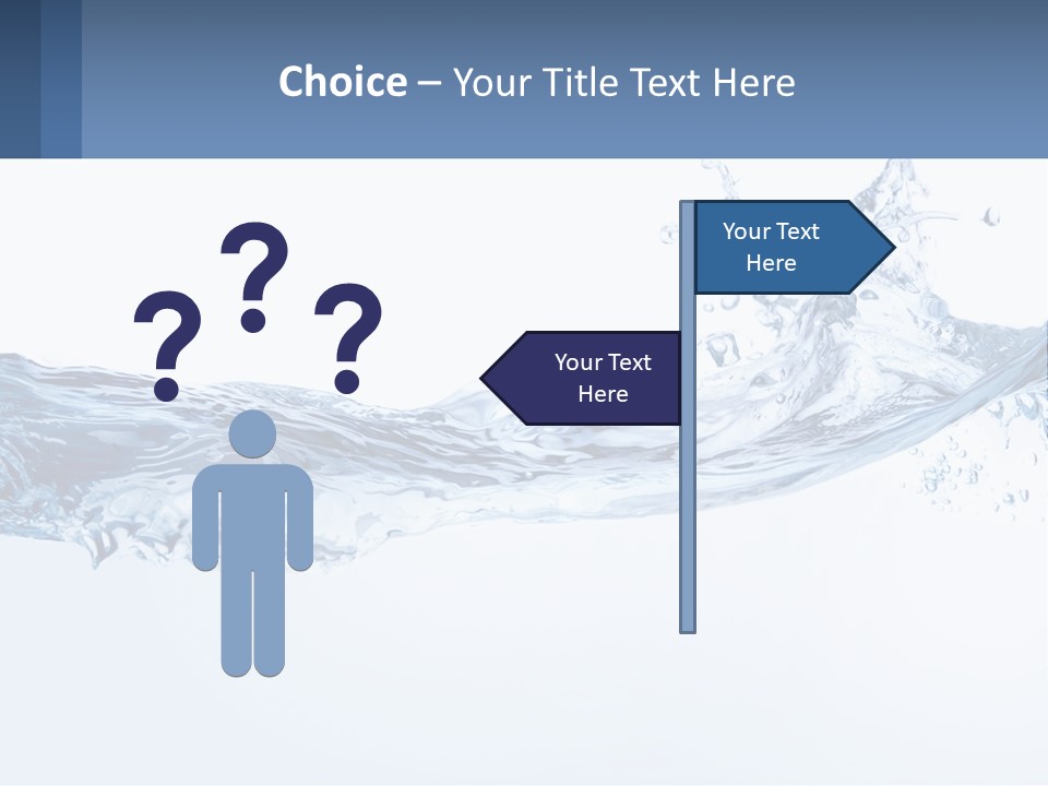 A Blue Water Powerpoint Presentation Is Shown PowerPoint Template