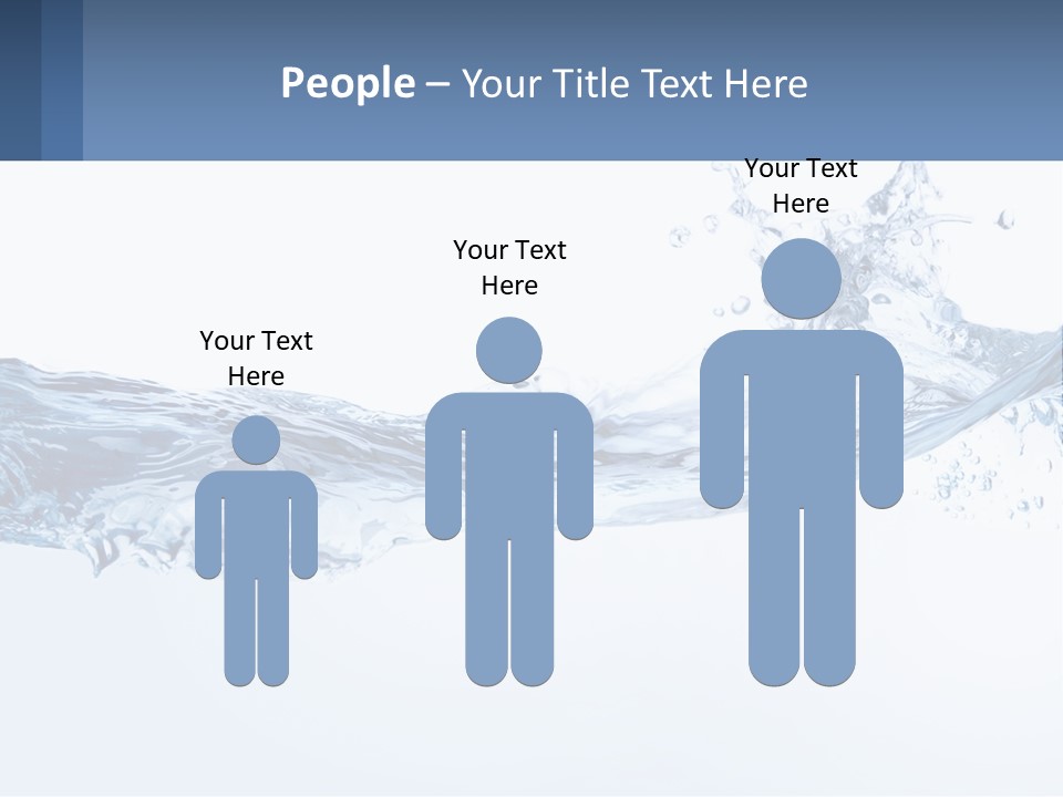 A Blue Water Powerpoint Presentation Is Shown PowerPoint Template