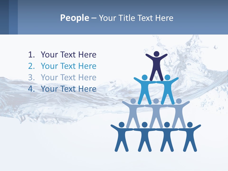 A Blue Water Powerpoint Presentation Is Shown PowerPoint Template