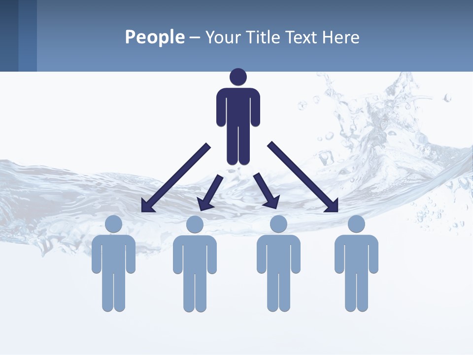 A Blue Water Powerpoint Presentation Is Shown PowerPoint Template
