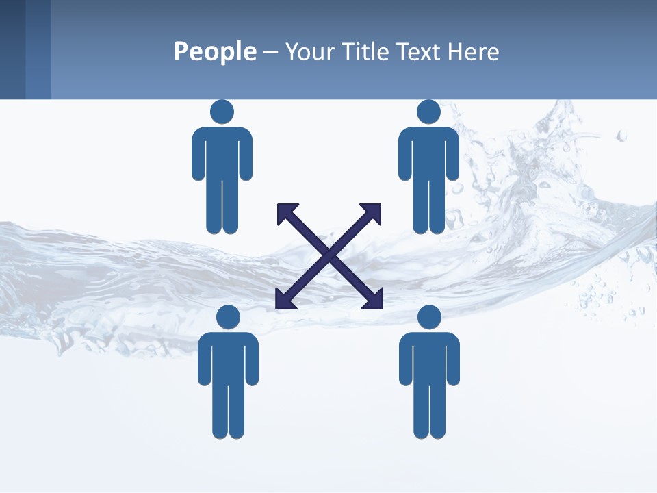 A Blue Water Powerpoint Presentation Is Shown PowerPoint Template
