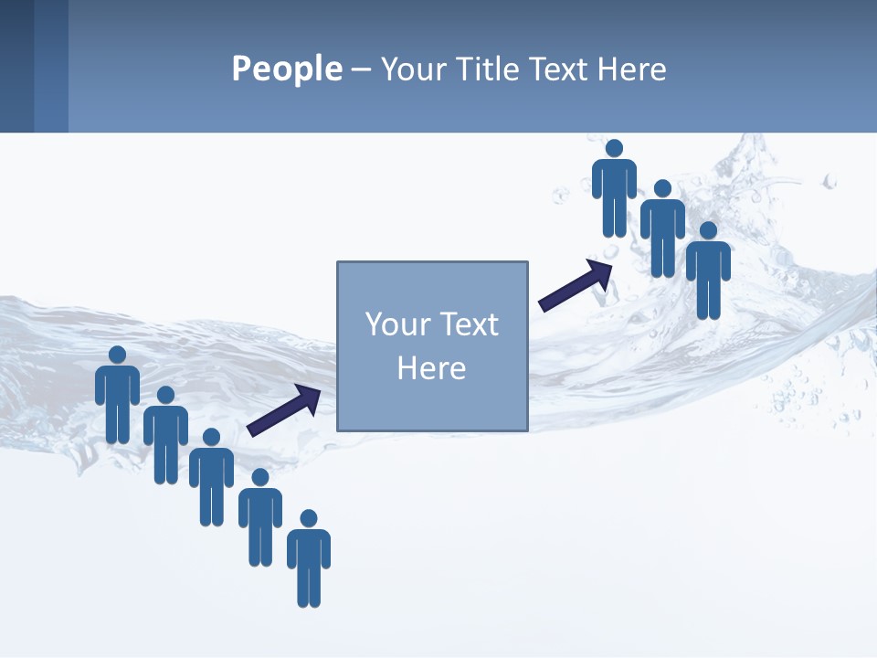 A Blue Water Powerpoint Presentation Is Shown PowerPoint Template
