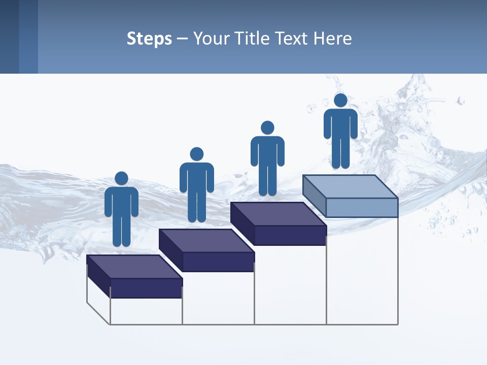A Blue Water Powerpoint Presentation Is Shown PowerPoint Template