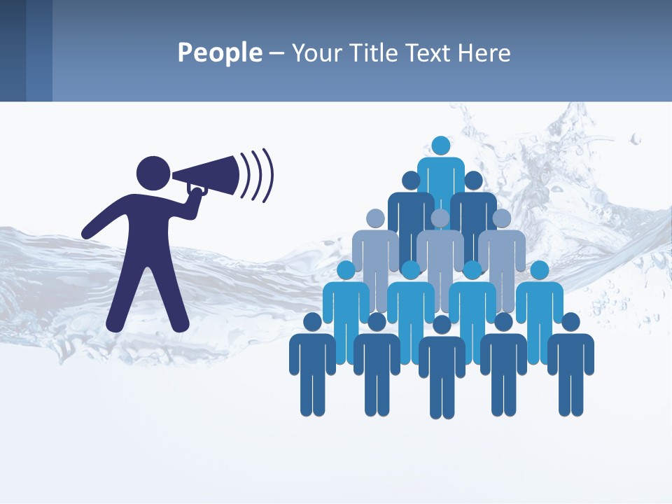 A Blue Water Powerpoint Presentation Is Shown PowerPoint Template