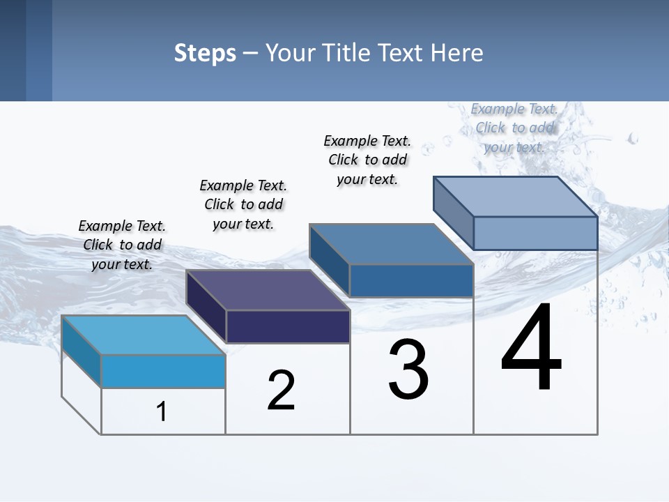 A Blue Water Powerpoint Presentation Is Shown PowerPoint Template