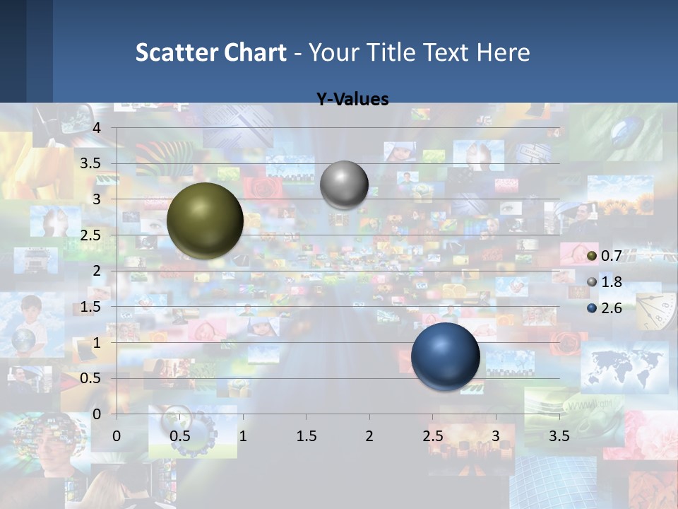A Collage Of Pictures With A Blue Background PowerPoint Template
