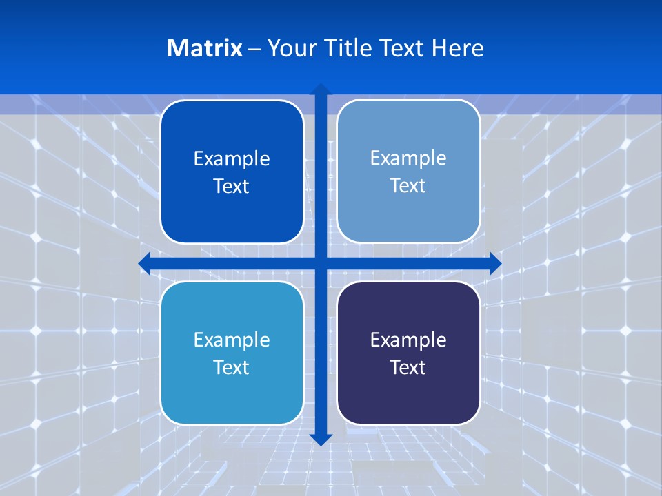 A Blue Abstract Background With Squares And Lines PowerPoint Template