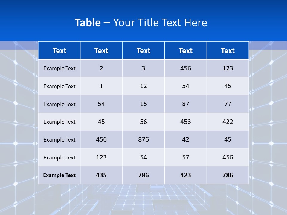 A Blue Abstract Background With Squares And Lines PowerPoint Template