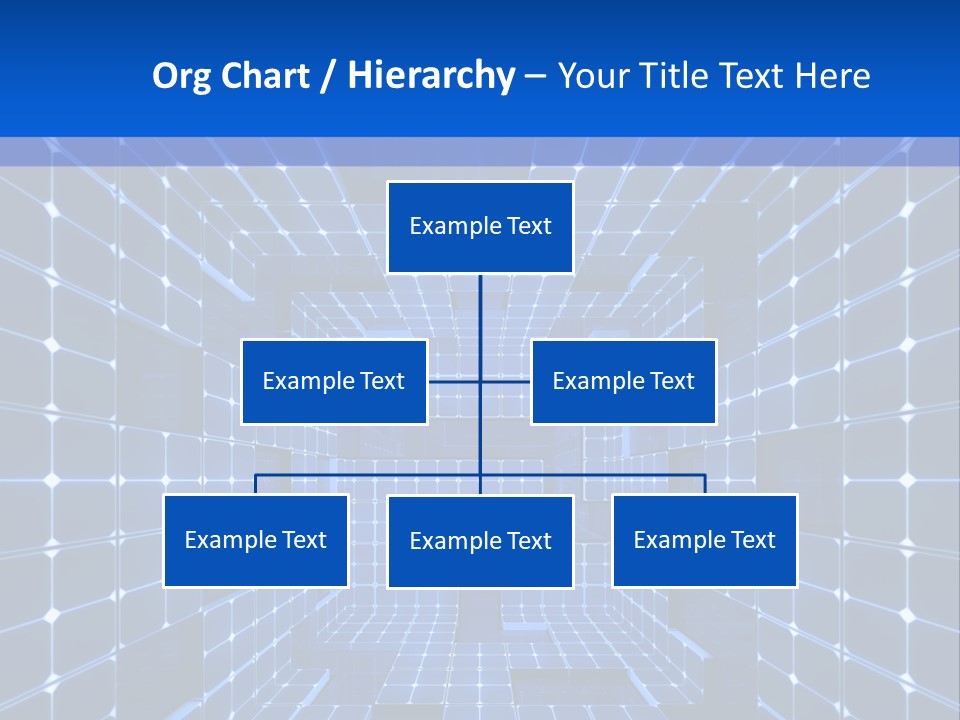 A Blue Abstract Background With Squares And Lines PowerPoint Template