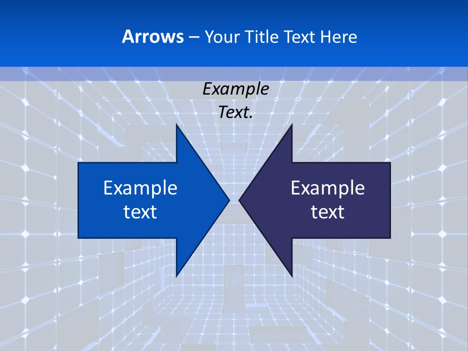 A Blue Abstract Background With Squares And Lines PowerPoint Template