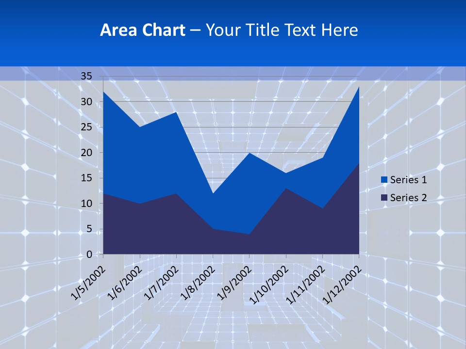 A Blue Abstract Background With Squares And Lines PowerPoint Template