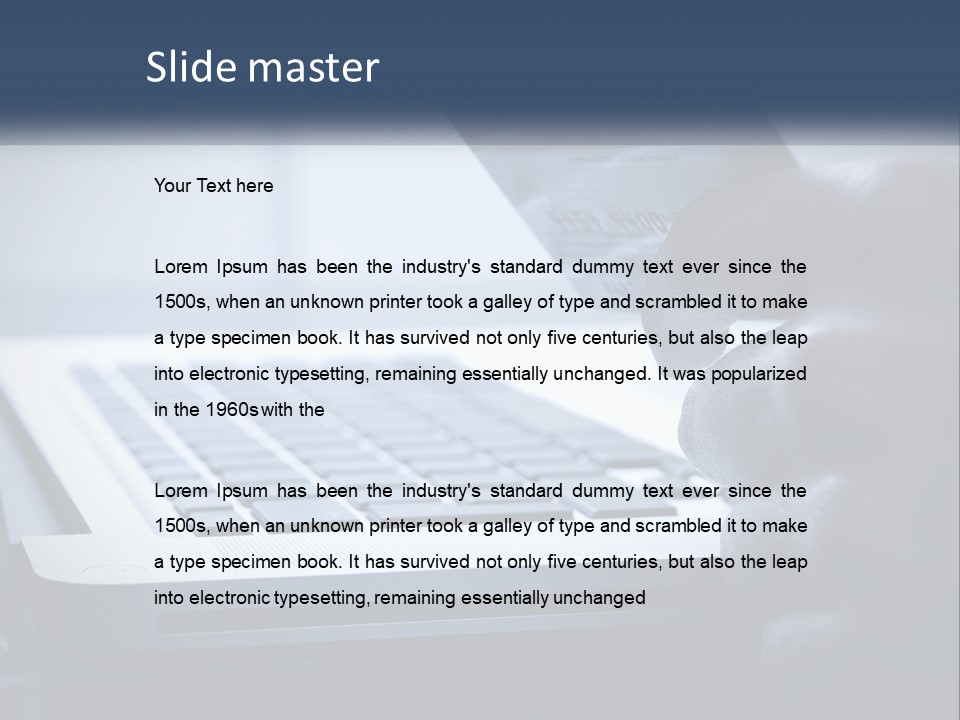 A Person Holding A Credit Card In Front Of A Laptop PowerPoint Template