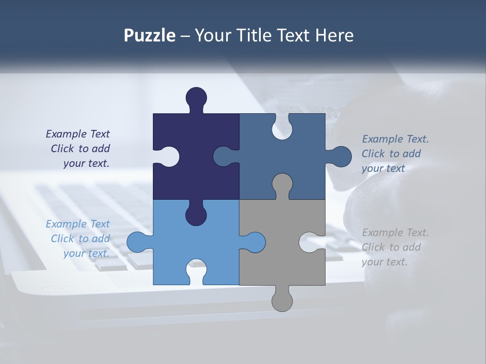 A Person Holding A Credit Card In Front Of A Laptop PowerPoint Template