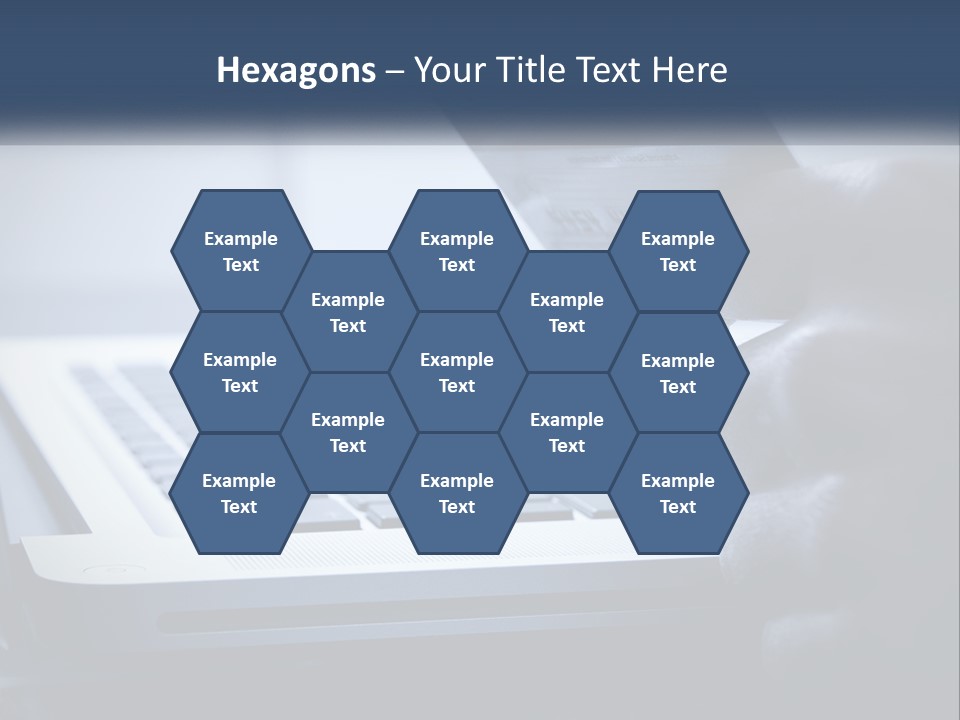 A Person Holding A Credit Card In Front Of A Laptop PowerPoint Template