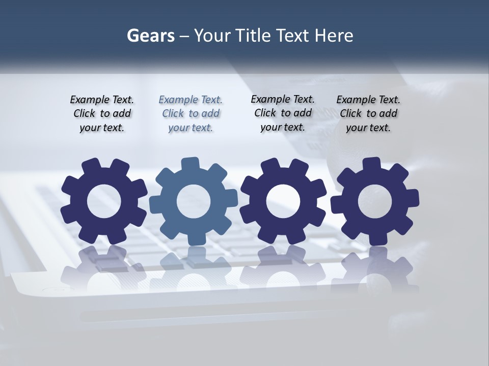 A Person Holding A Credit Card In Front Of A Laptop PowerPoint Template