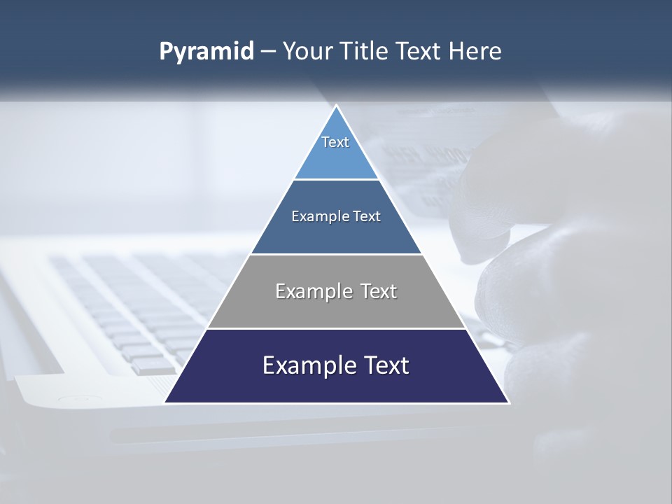 A Person Holding A Credit Card In Front Of A Laptop PowerPoint Template