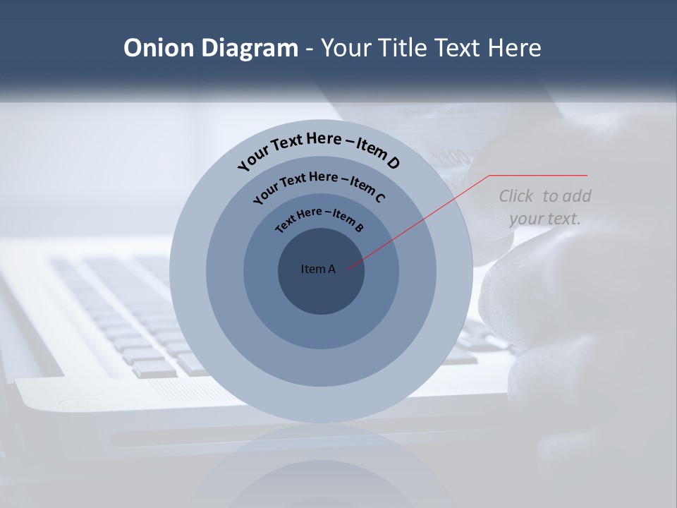 A Person Holding A Credit Card In Front Of A Laptop PowerPoint Template